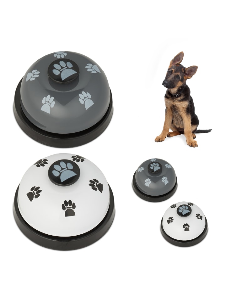 relaxdays 4 x Haustier Trainingsglocke in Bunt - (H)4,5 x Ø 7 cm günstig kaufen onesize