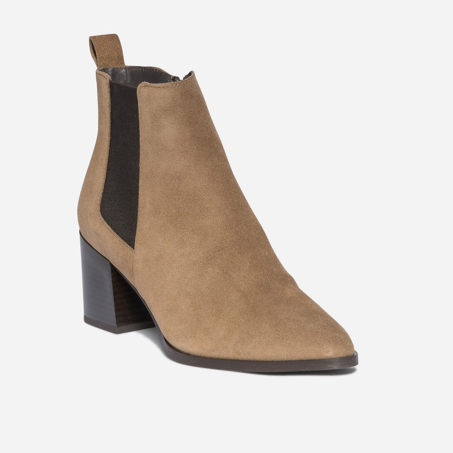 Boots TEXTO taupe éco-conçu en cuir