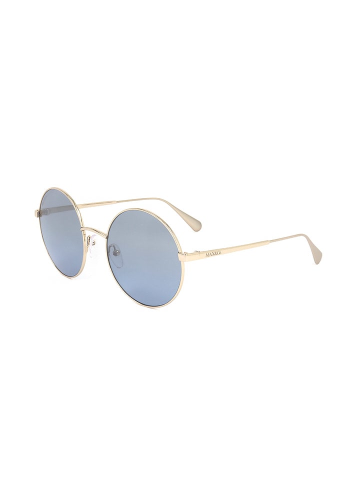Max&Co Damen-Sonnenbrille in Gold/ Hellblau günstig kaufen 56
