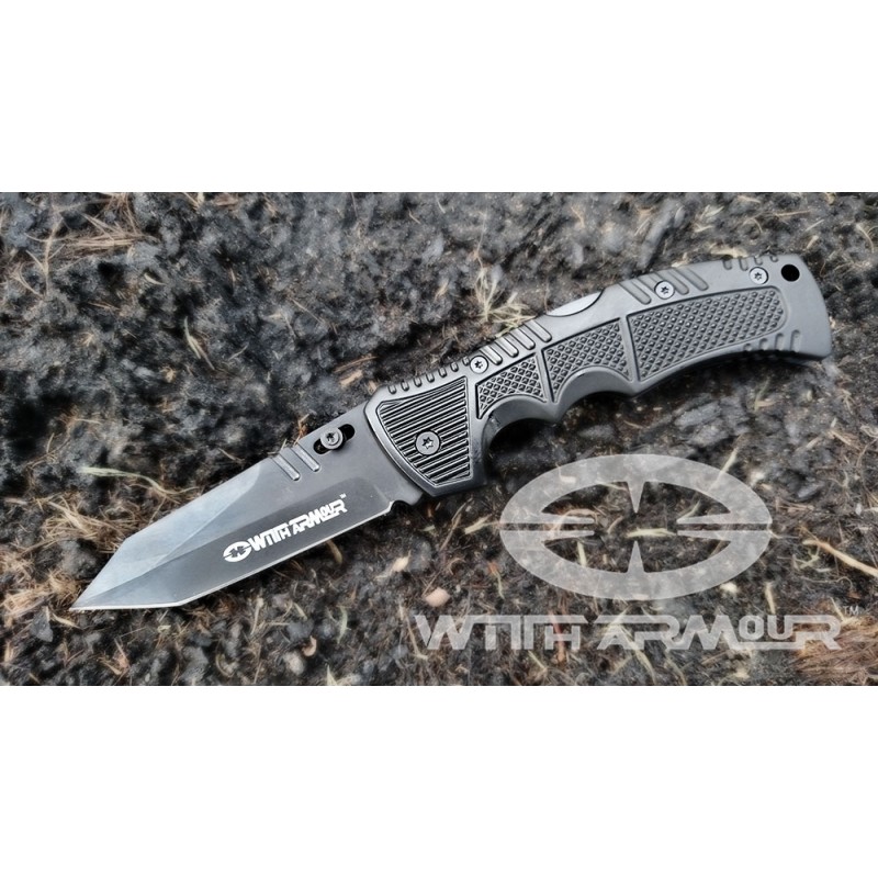 Witharmour Racketeer Black knife, Militärmesser (taktische Messer)