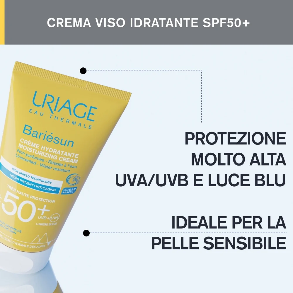 BARIESUN hidratantna krema za sunčanje SPF50+ bez mirisa - visoka zaštita od sunca za lice.
