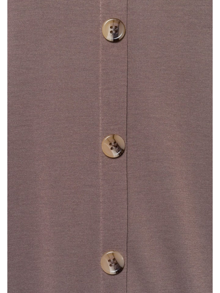 LASCANA Kurzarmshirt in taupe, schwarz günstig kaufen
