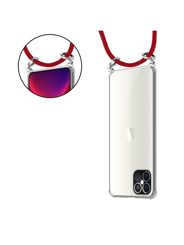 cadorabo Handykette für Apple iPhone 12 / 12 PRO Hülle in RUBIN ROT günstig kaufen onesize