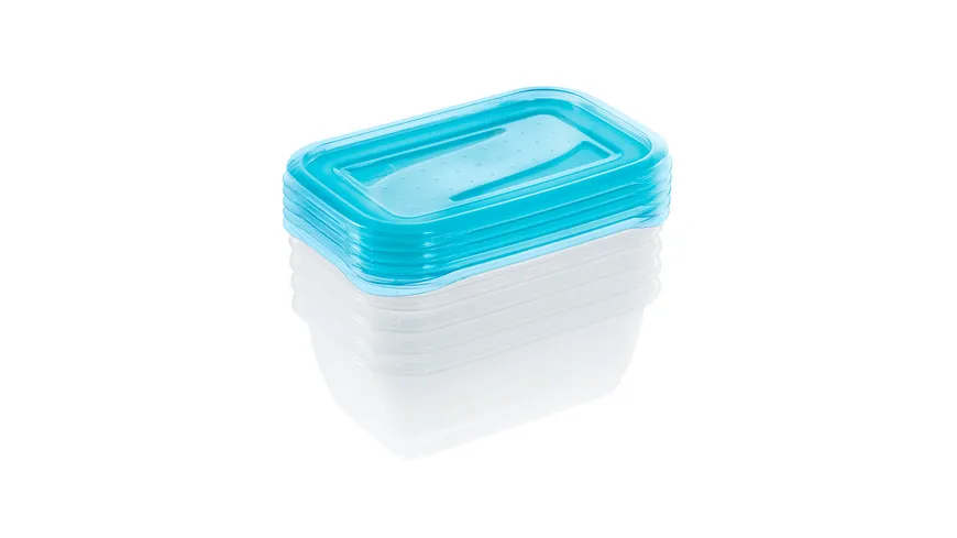 keeeper Frischhaltedosen Set Fredo Fresh 5-tlg. 0,5l fresh-blue transparent