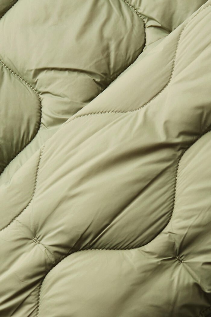 Steppjacke mit Kordelzug-Kapuze