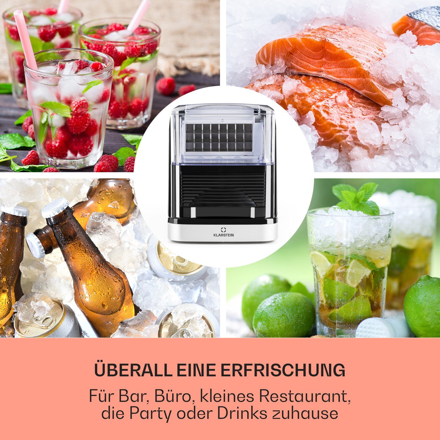 Klarstein Eiswürfelmaschine Kristall