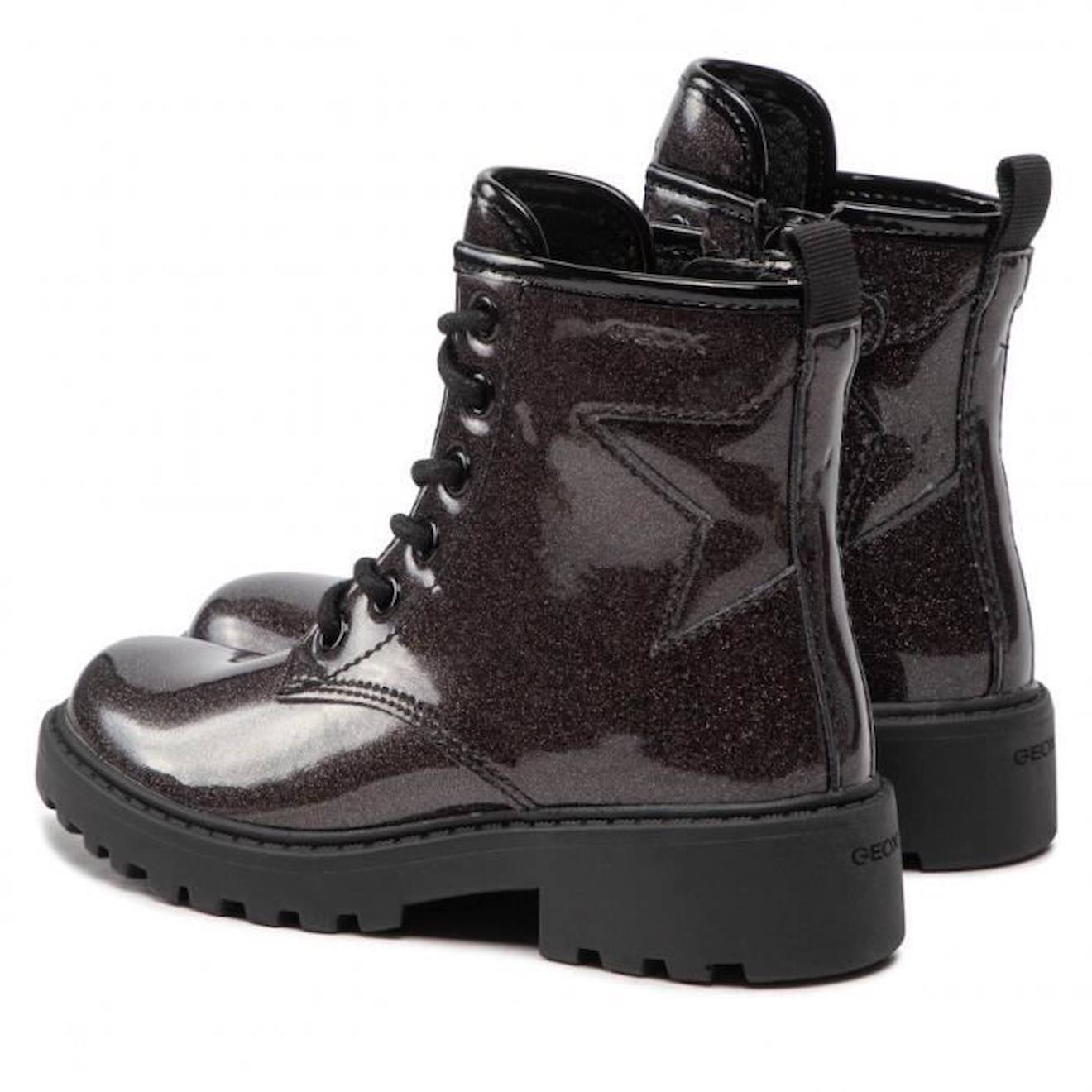 Bottine Cuir Enfant Casey gris