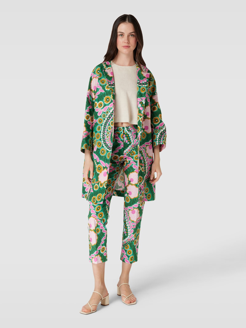 Blazer mit Allover-Muster Modell 'CALMI' in grün