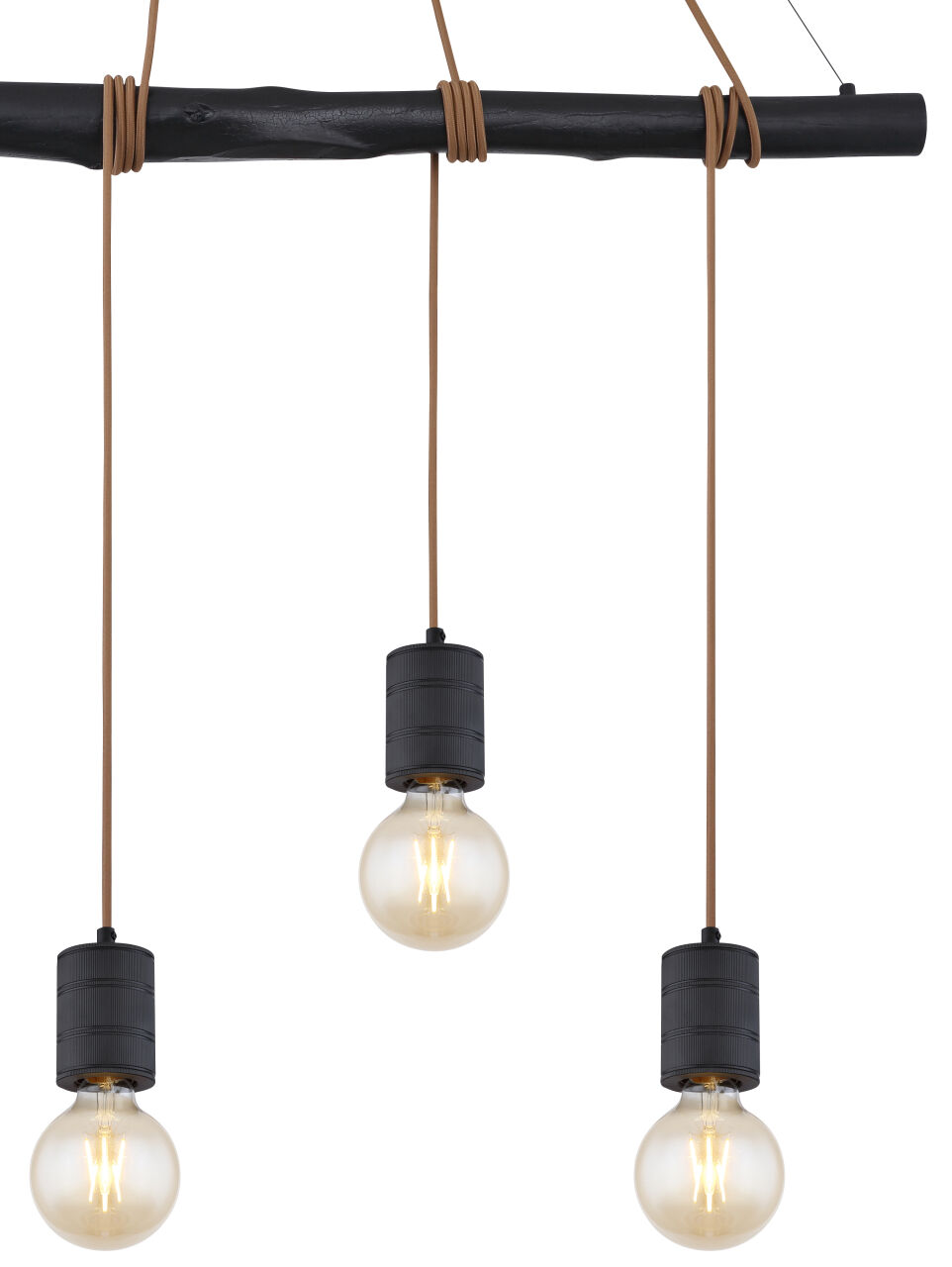Globo Lighting - HERMINE - Hängeleuchte Metall schwarz, 4x E27