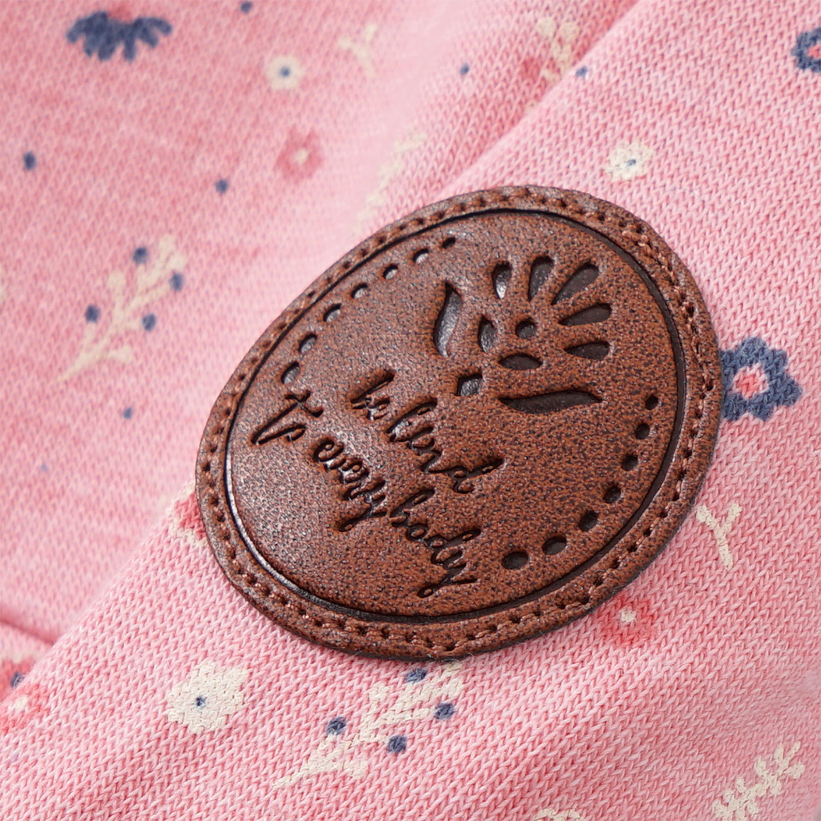 Mädchen Sweatkleid mit Blümchen allover