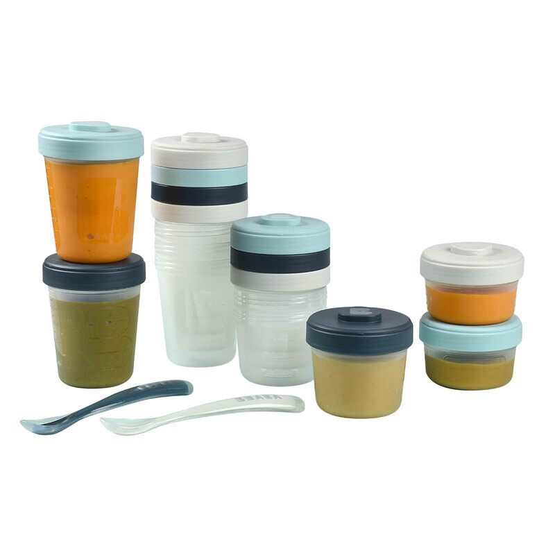 Coffret premier repas 12 portions et 2 cuillères 1er âge Beaba
