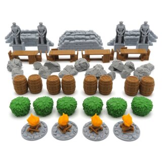 Terrain Tokens for Journeys in Middle Earth - 42 Pieces