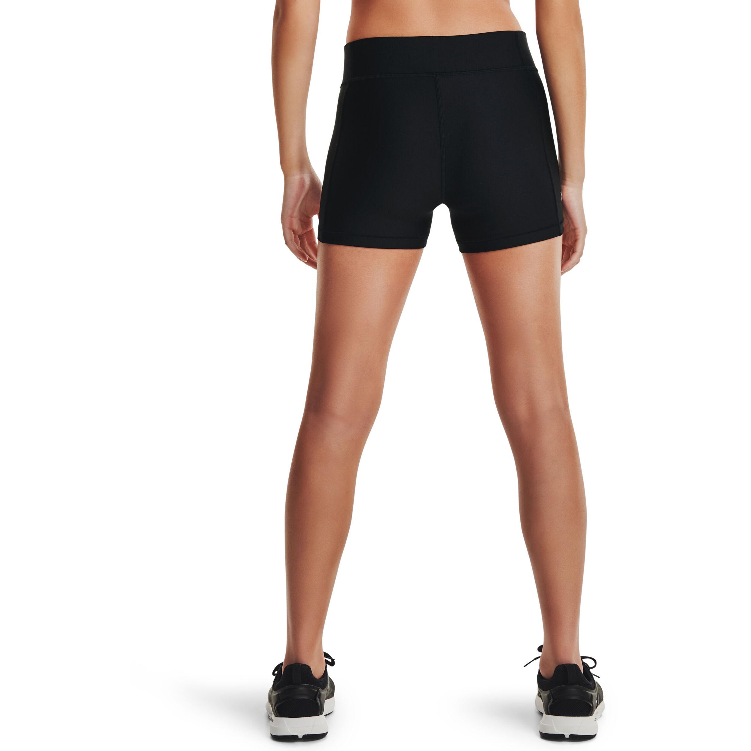 Heatgear Mid Rise Ballshort Damen - Schwarz, Weiß