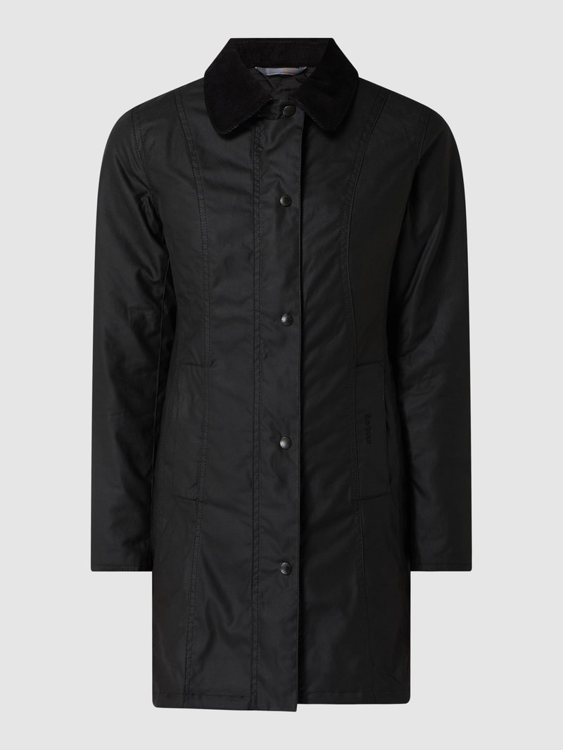 Steppjacke mit Fleecefutter Modell 'Cavalry' in schwarz