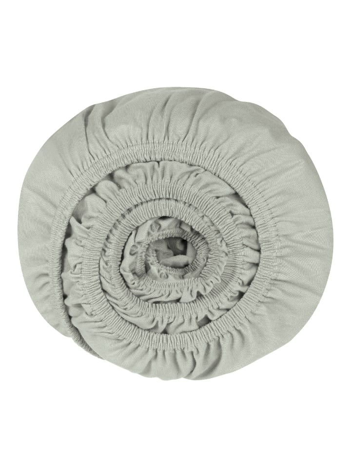 UNCOVER BY SCHIESSER Edeljersey Spannbettlaken New Jersey in Silber günstig kaufen