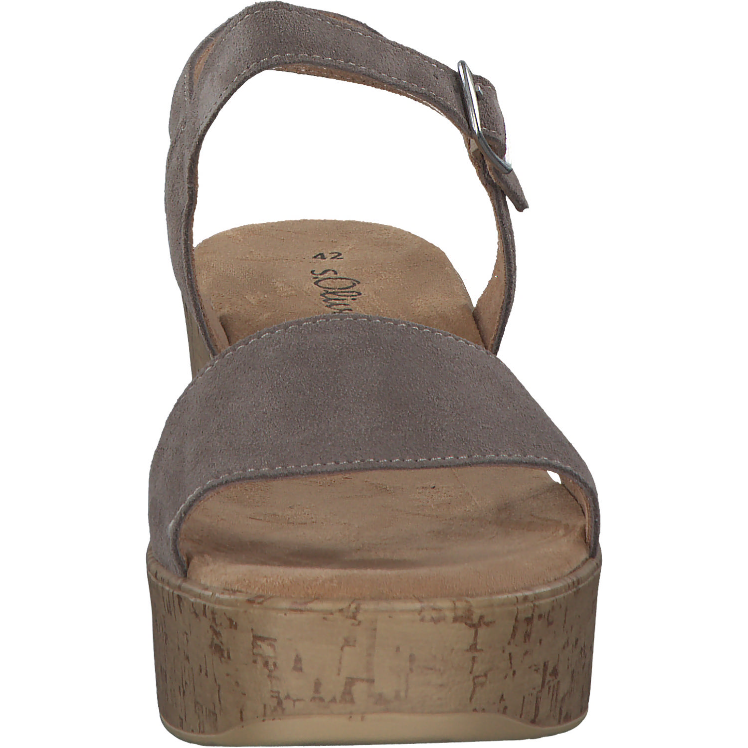 s. Oliver 28311, Plateau-Sandaletten, Damen, taupe