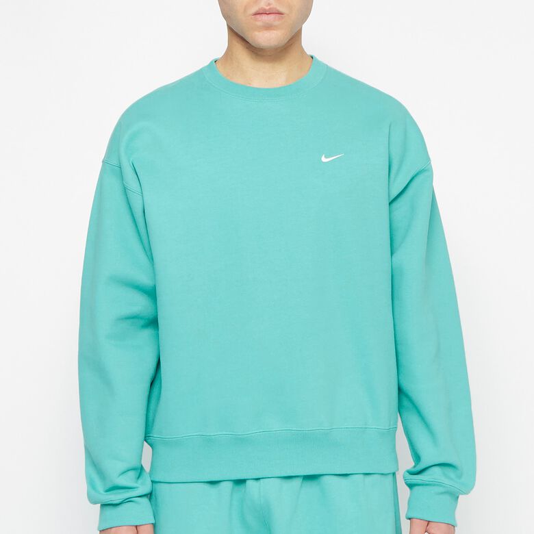 NIKE NRG Solo Swoosh Fleece Crew washed teal/white