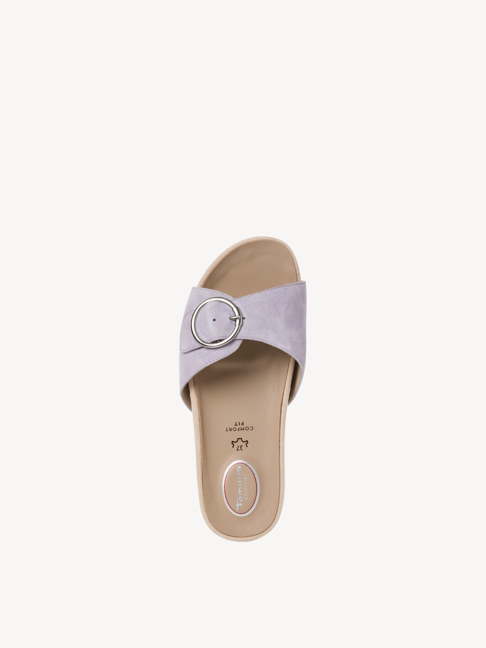 Mule en cuir - mauve