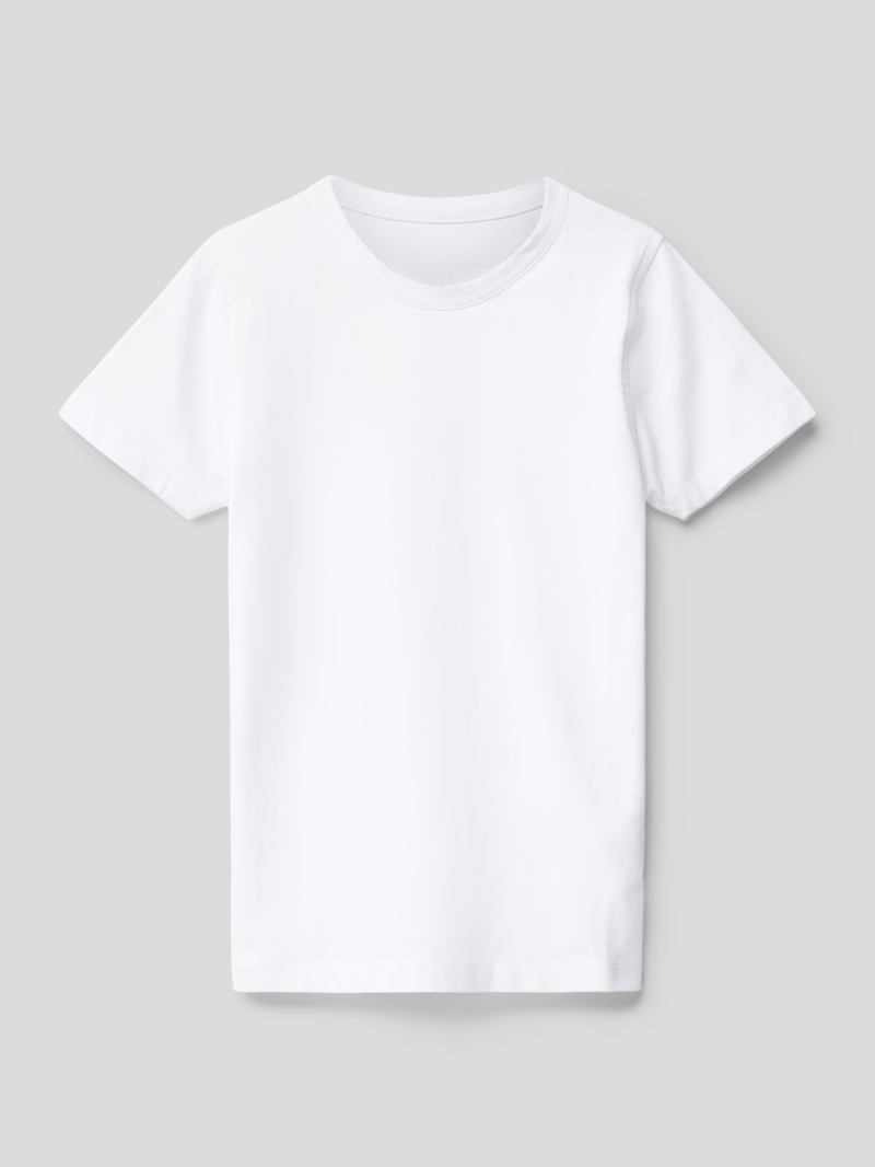 T-Shirt mit Stretch-Anteil in weiß
