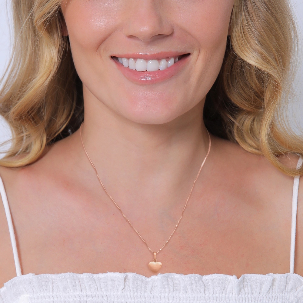 Elli Elli Pendentif Femmes pendentif coeur amour basique en argent sterling 925 Pendentif