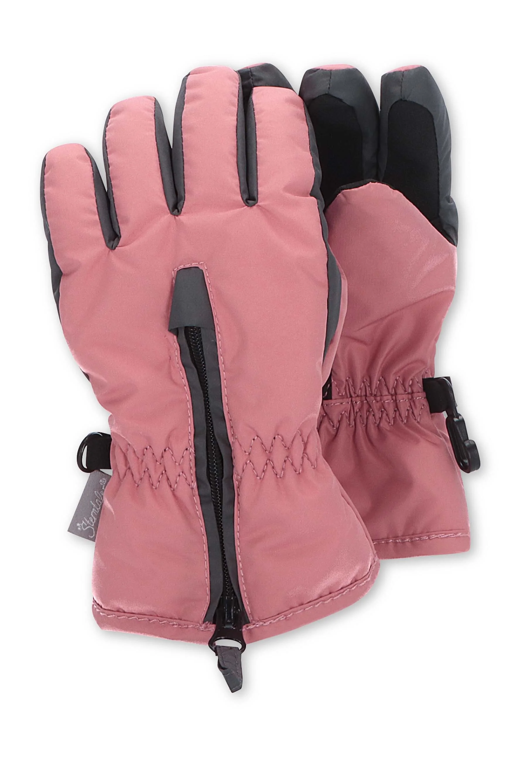 Fingerhandschuh aus Funktionsmaterial, zweifarbig