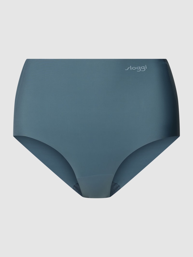 Slip mit Label-Detail Modell 'Zero Feel Maxi' in dunkelblau
