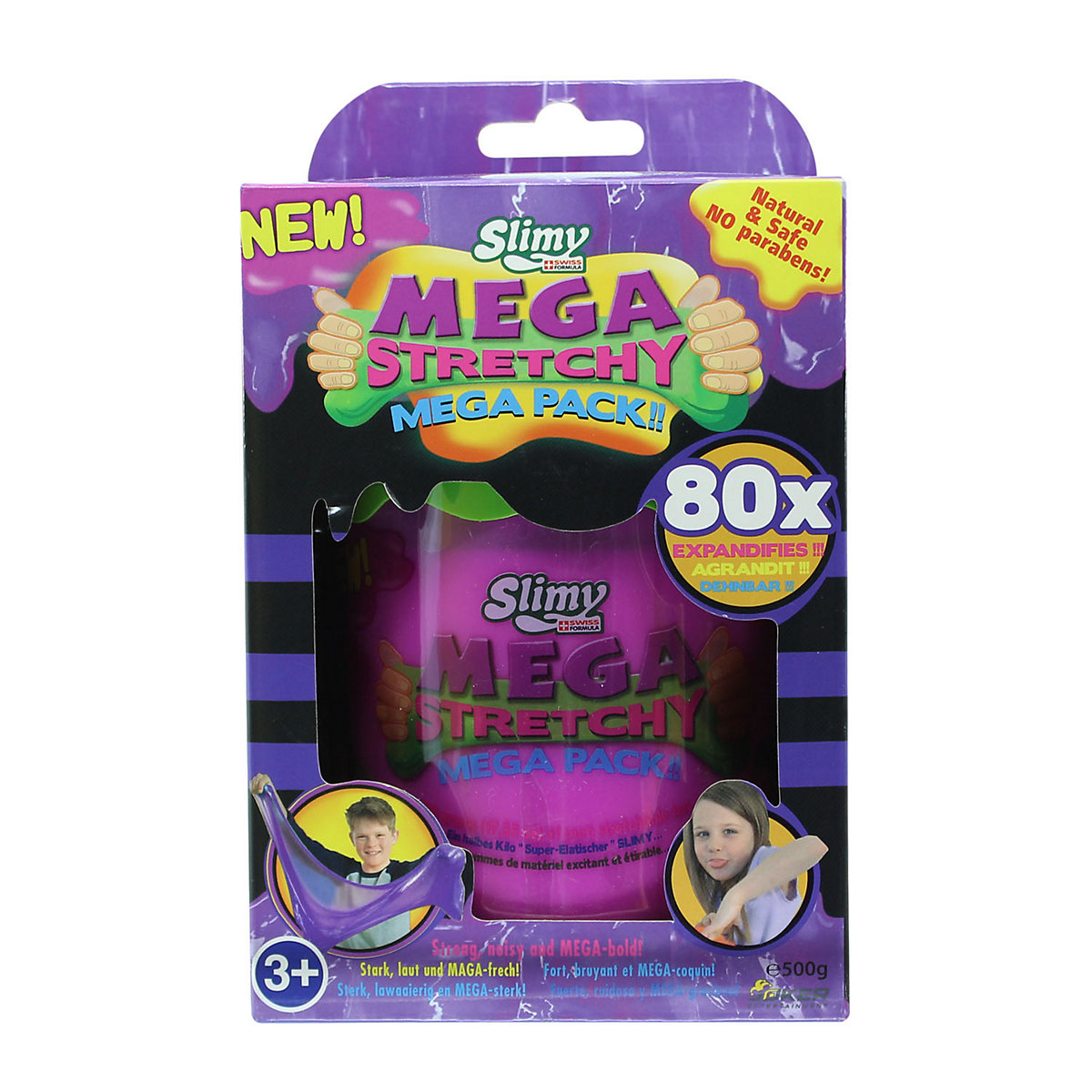 Original SLIMY® Mega Stretchy 500g - extrem dehnbarer Schleim in der Geschenkbox