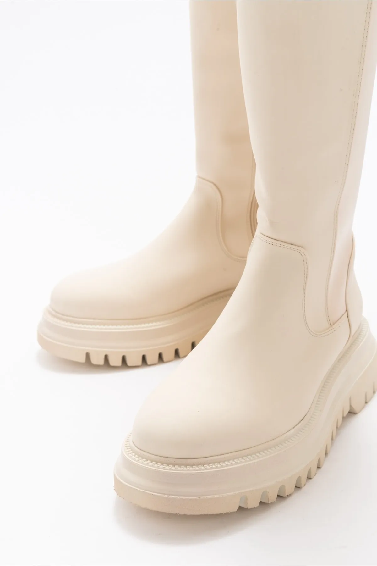 LuviShoes  Shadow Beige Damenstiefel