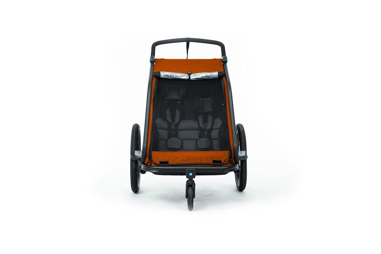 Cube Kinder Fahrradanhu00e4nger Double CMPT X Actionteam