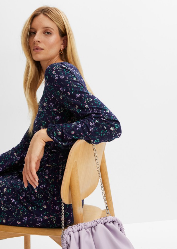 Kleid in Wickeloptik
