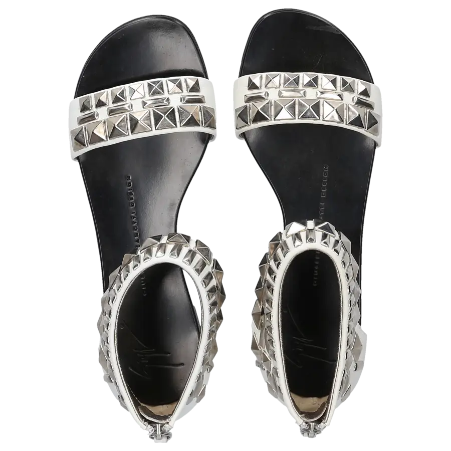 Giuseppe Zanotti - Riemchensandalen - weiß