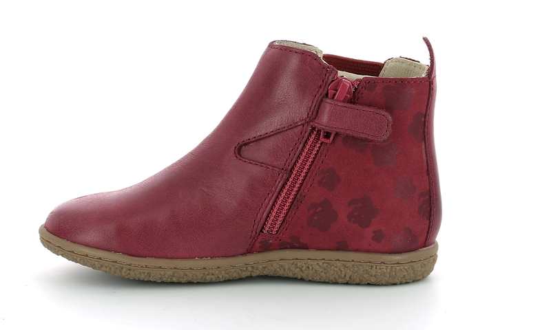 Boots cuir Vermillon