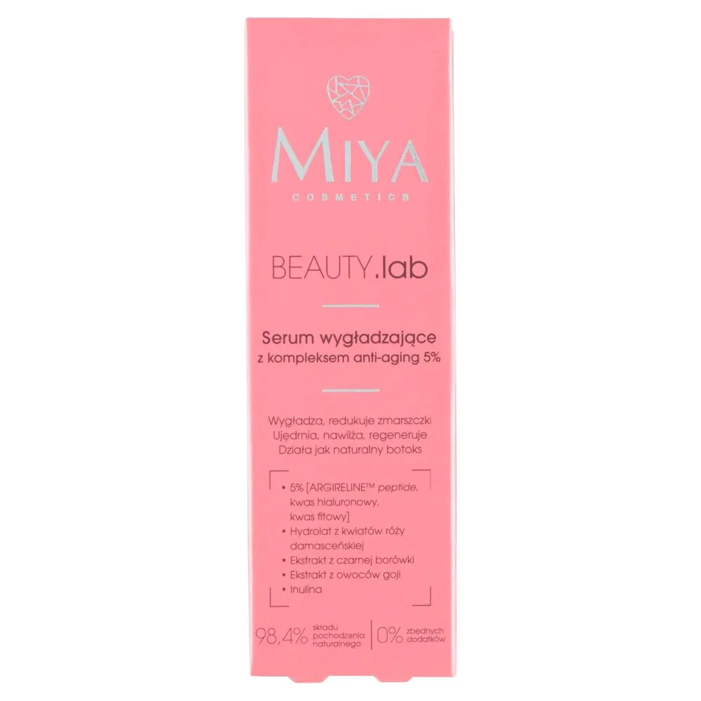 „Miya Beauty.Lab“ lyginamasis serumas su senėjimą stabdančiu kompleksu 5%