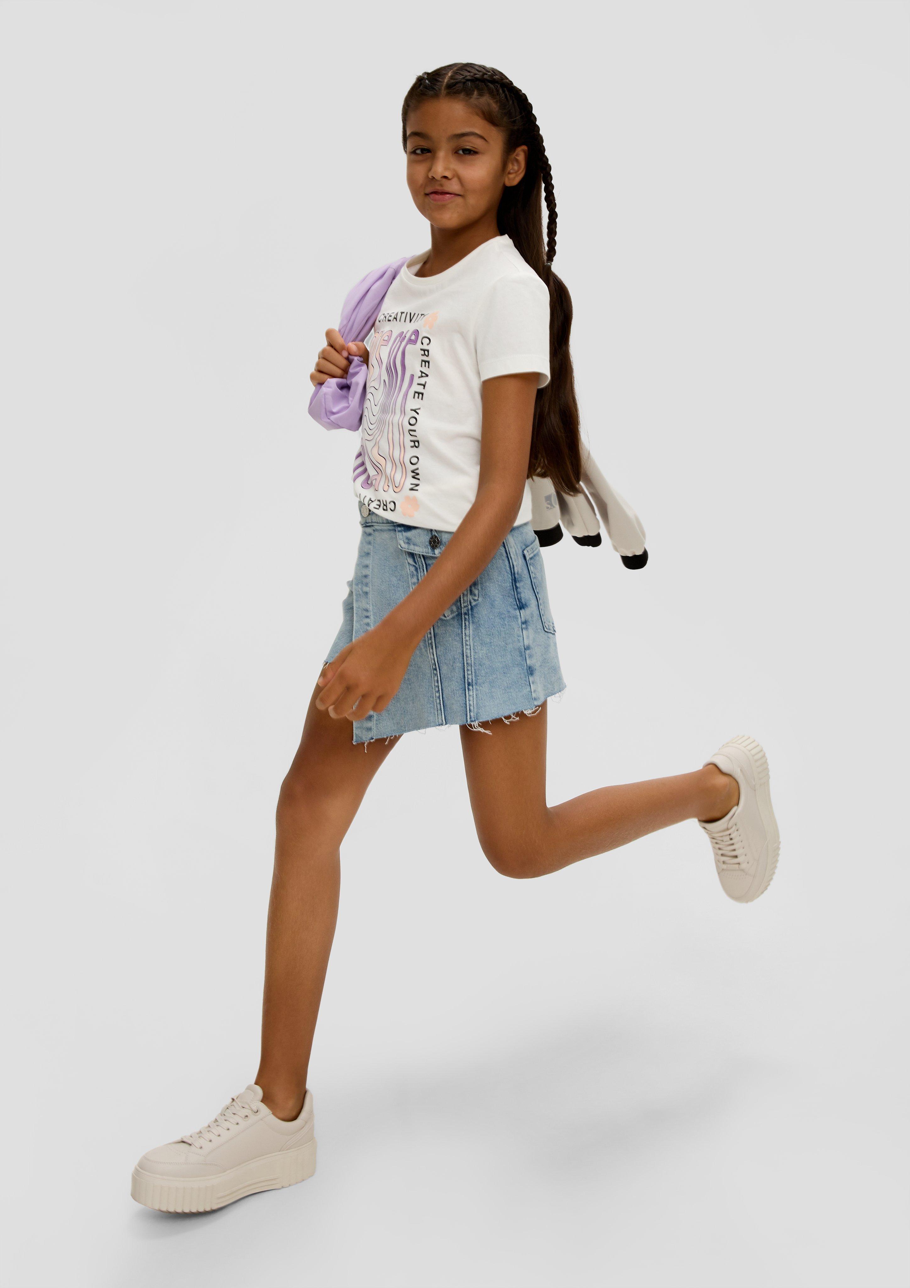 T-Shirt mit Frontprint  2142432-0210