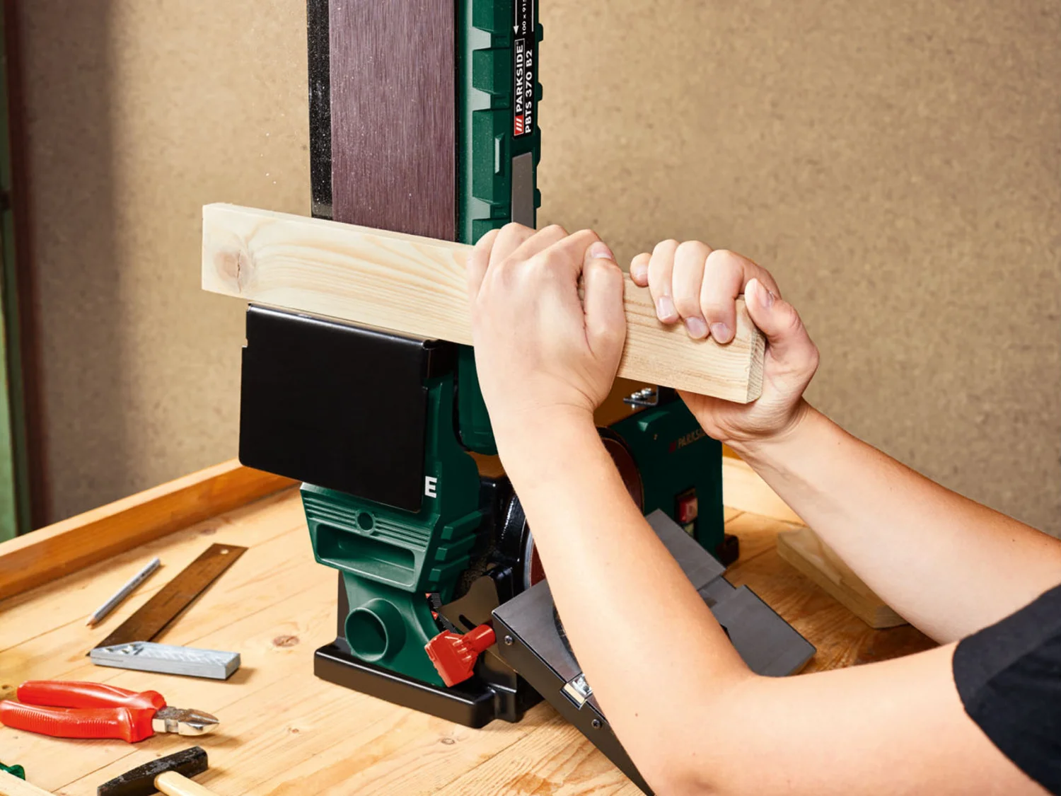 PARKSIDE® belt and disc sander »PBTS 370 B2«, 370 watts
