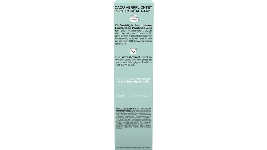 L'Oréal Paris Hydra Genius Aloe Aqua Feuchtigkeitsfluid - für ein frisches Hautbild bei normaler bis Mischhaut 70 ml
