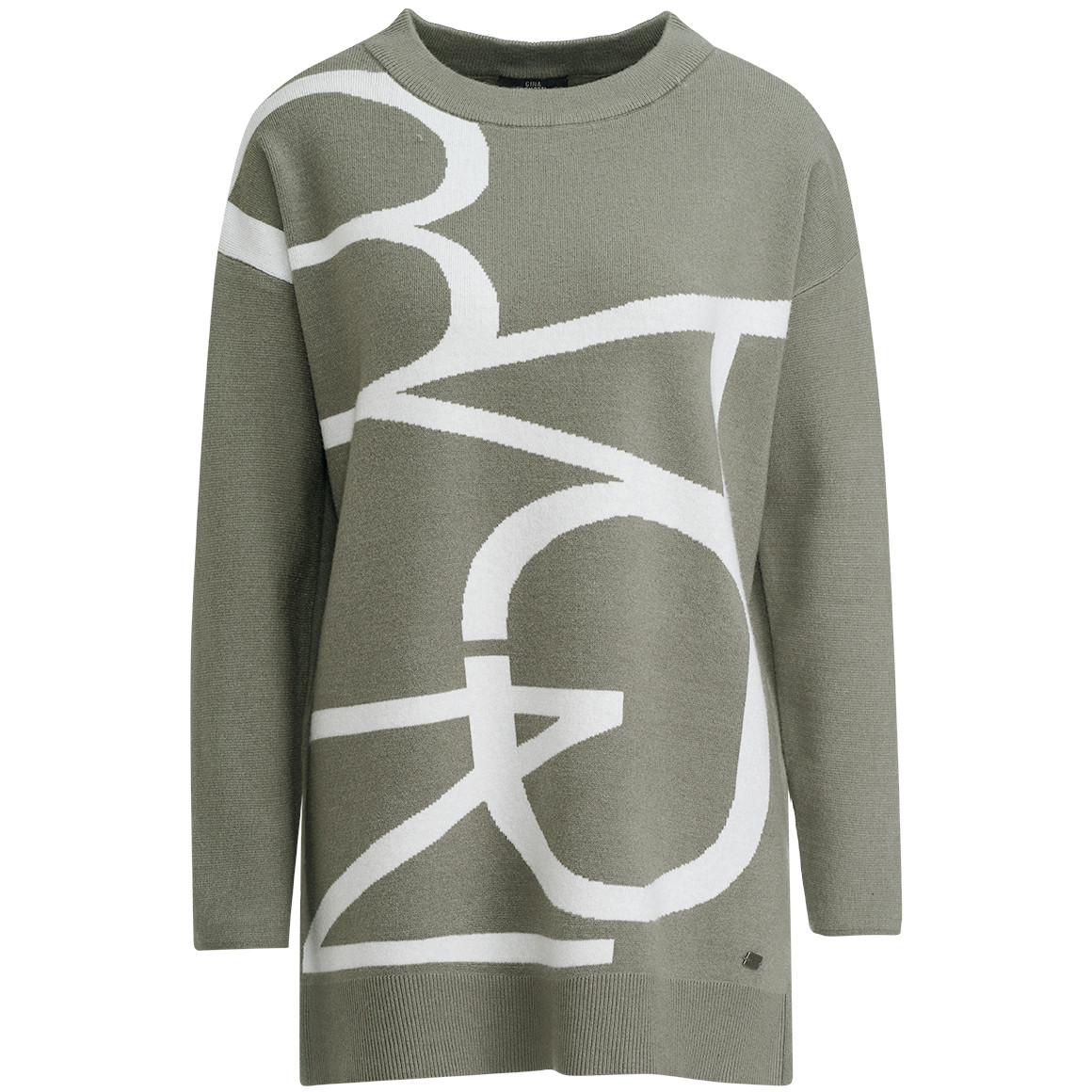 Damen Feinstrickpullover mit Buchstaben