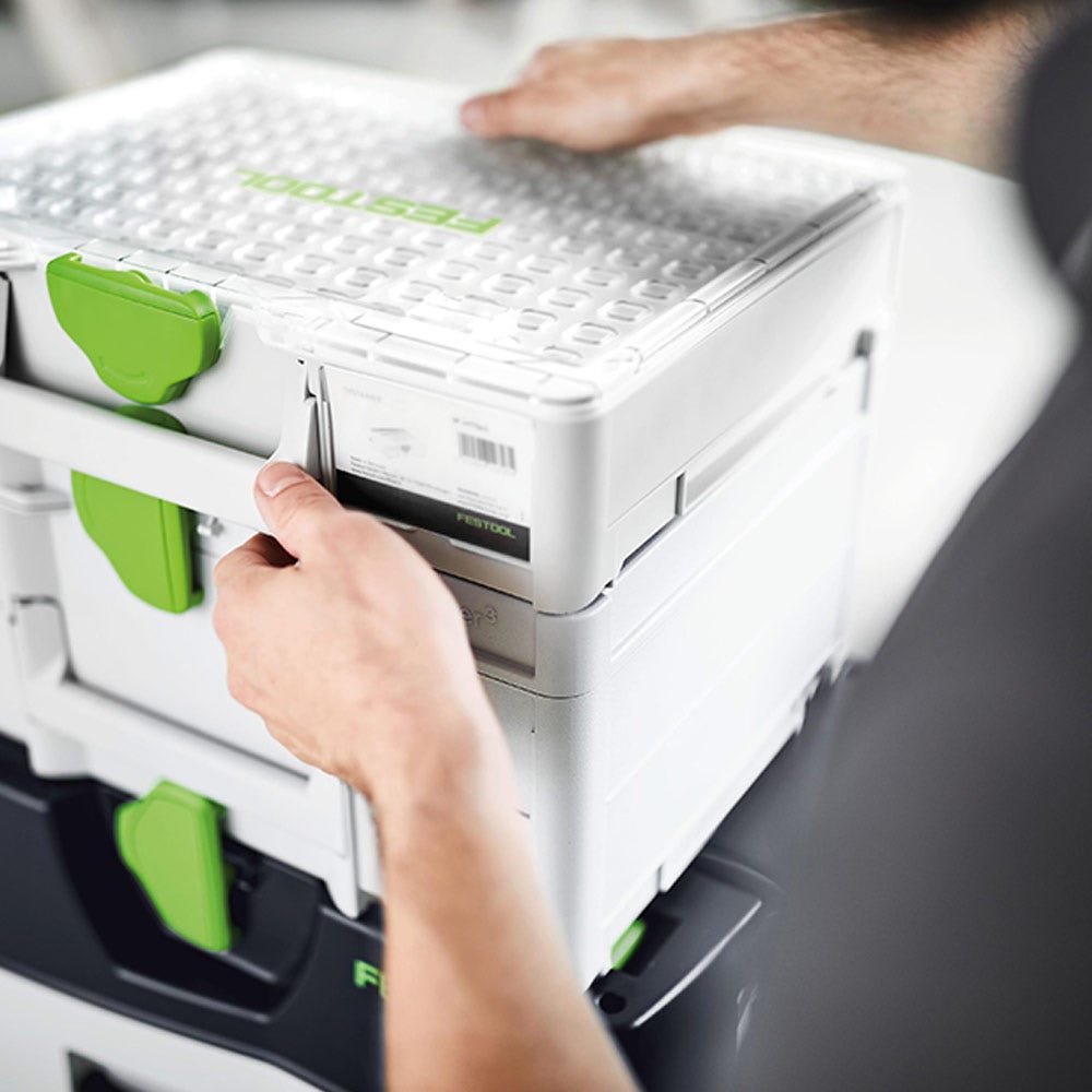 Organizador FESTOOL Systainer 3 com 22 compartimentos, 89 mm x 396 mm - Médio 204853