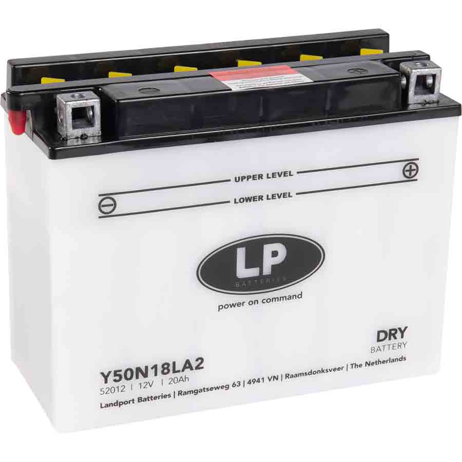 Landport Y50-N18L-A2 Motorrad Batterie inkl. Befüllung Batteriesäure, 12V, 20Ah - ATU