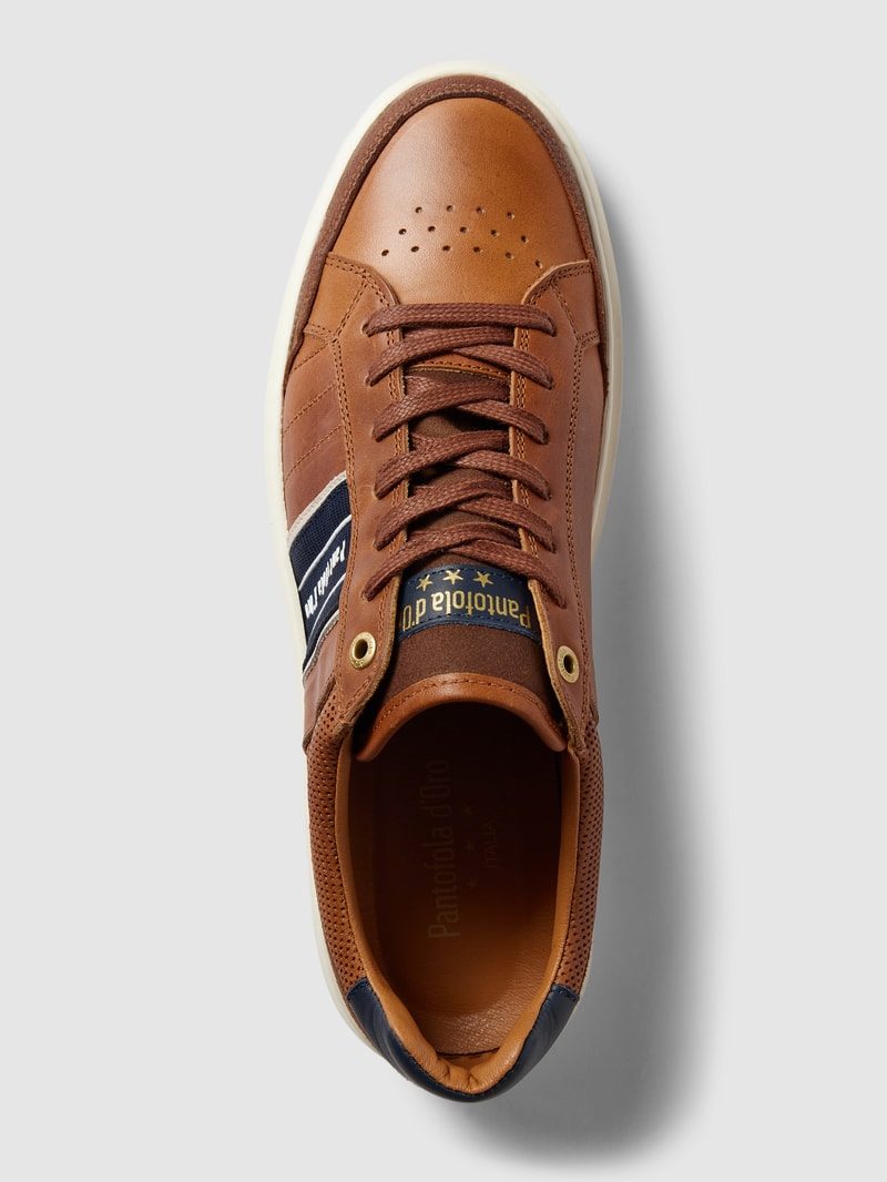 Sneaker aus Leder Modell 'LACENO UOMO' in cognac