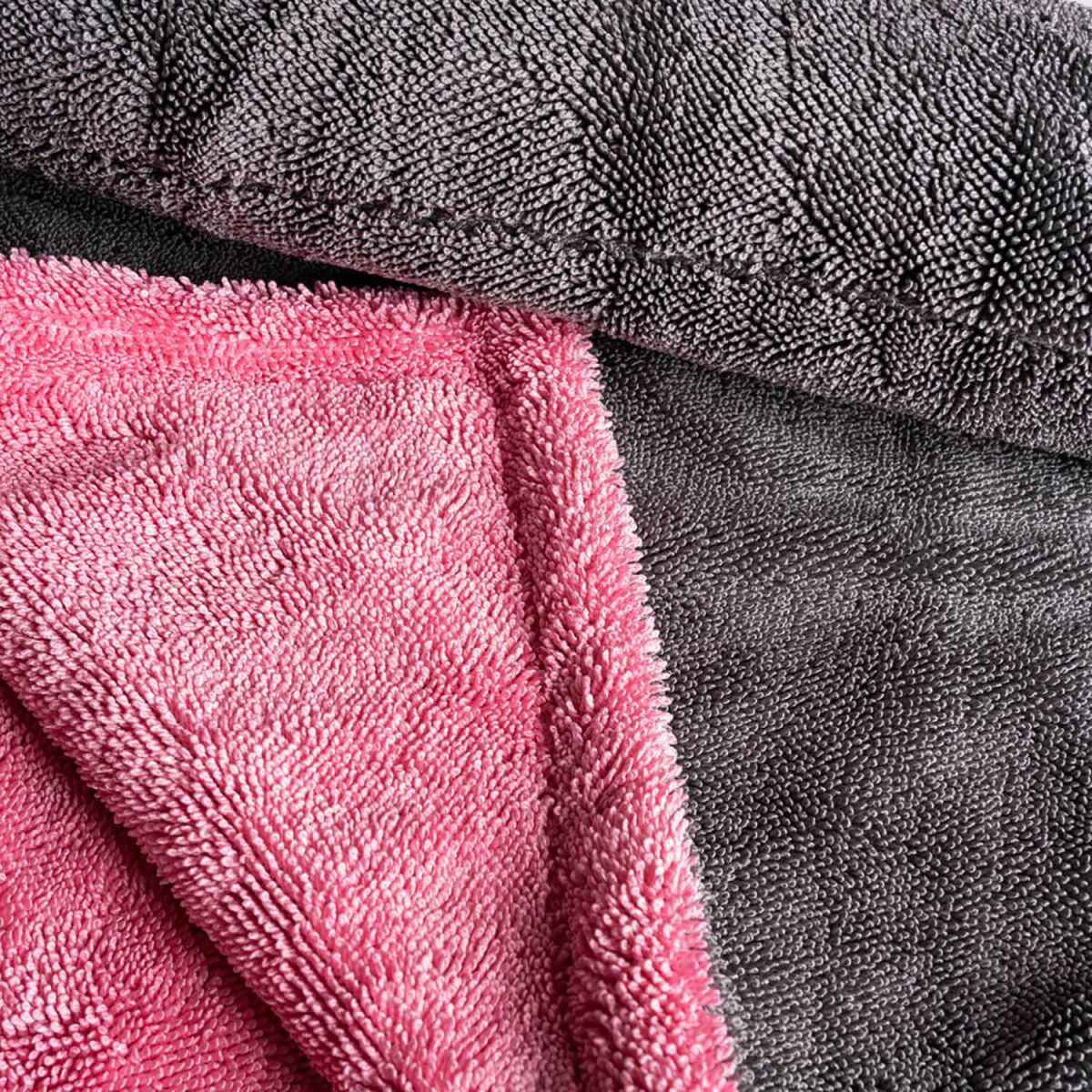 Stjarnagloss Törstig V2 70×70 Mikrofasertuch rosa/grau