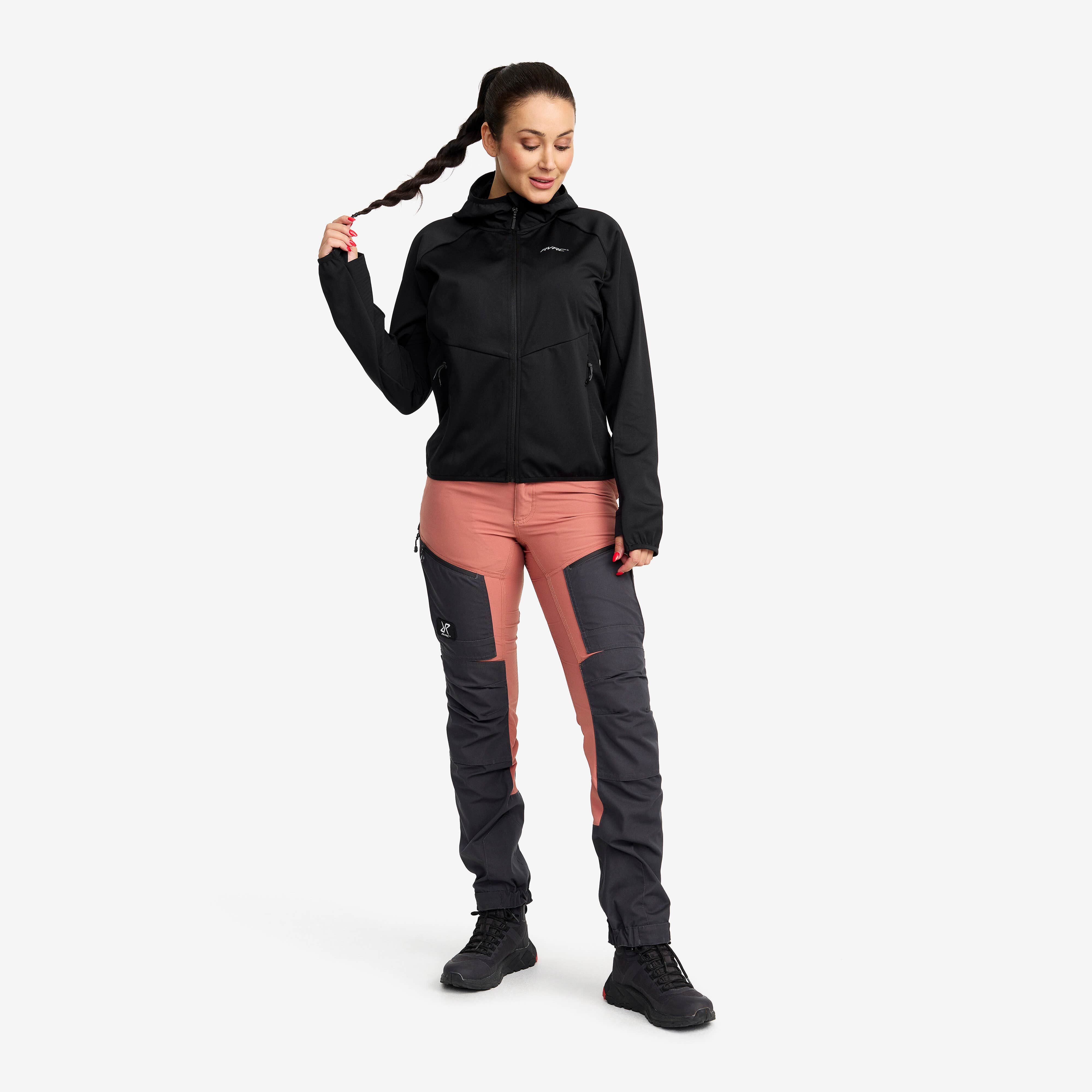 Pace Hooded Wind Jacket Femme Black