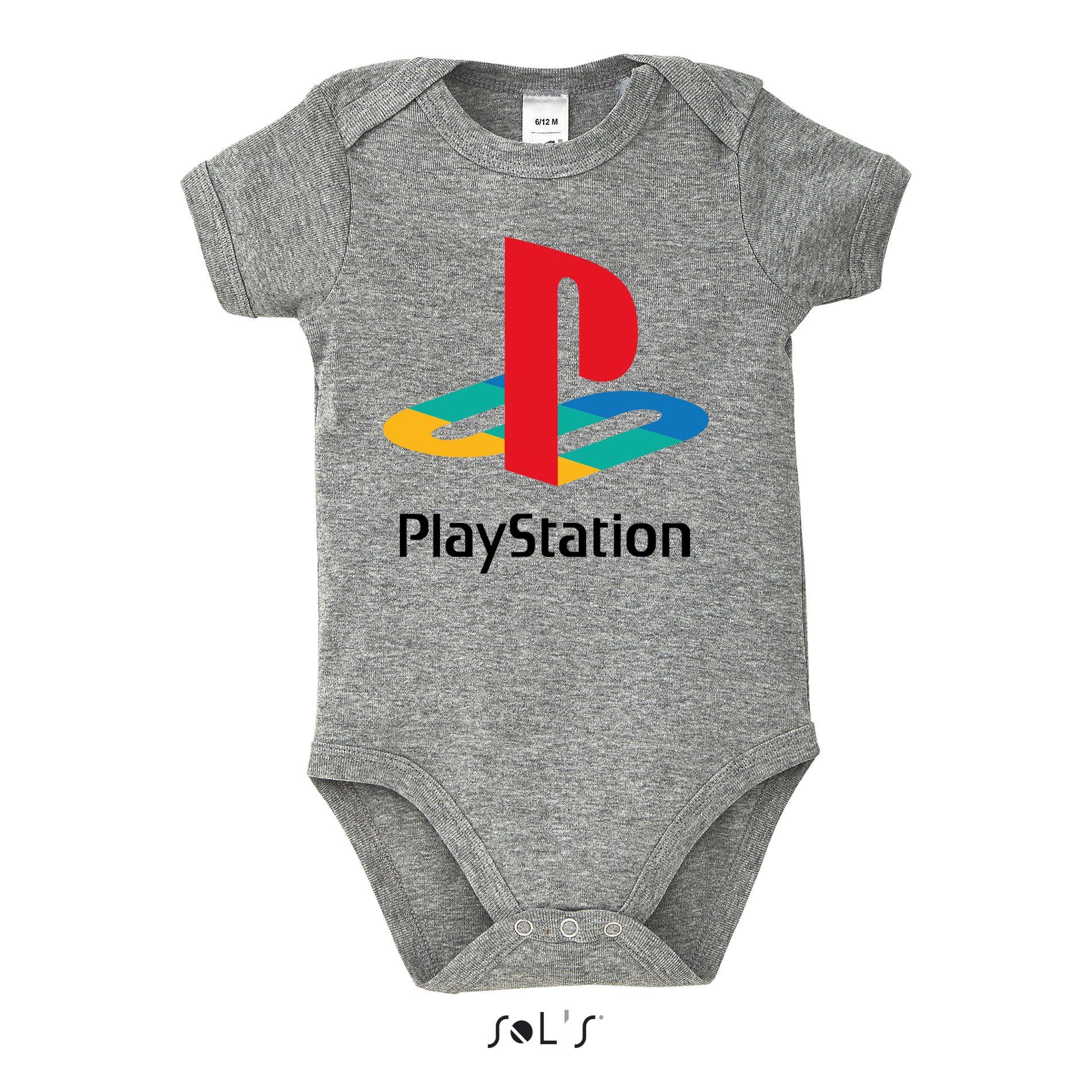 Blondie & Brownie Strampler Kinder Playstation Baby GamingKonsole mit Druckknopf