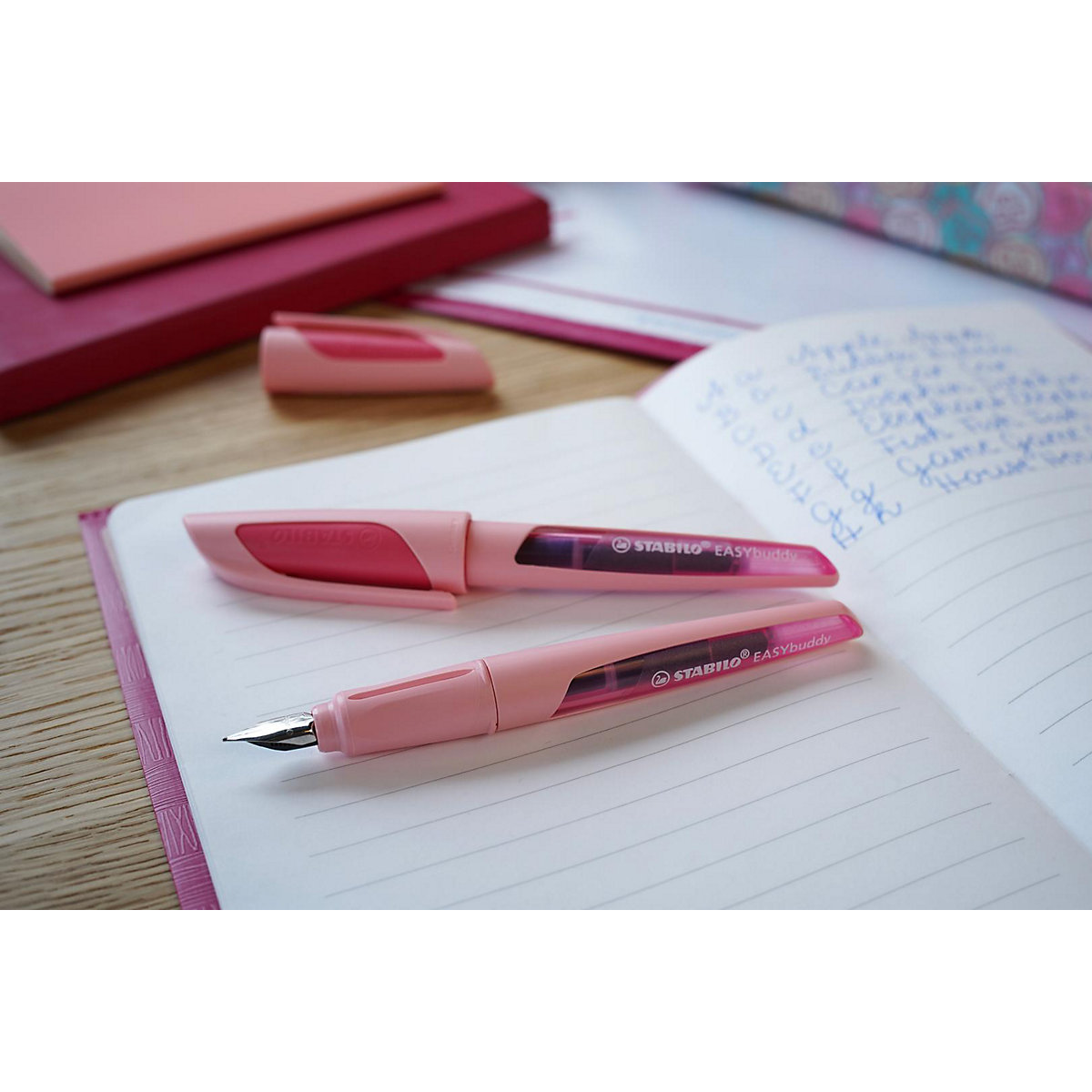 Schulfüller EASYbuddy A-Feder Pastel Rosiges Rouge, inkl. Patrone