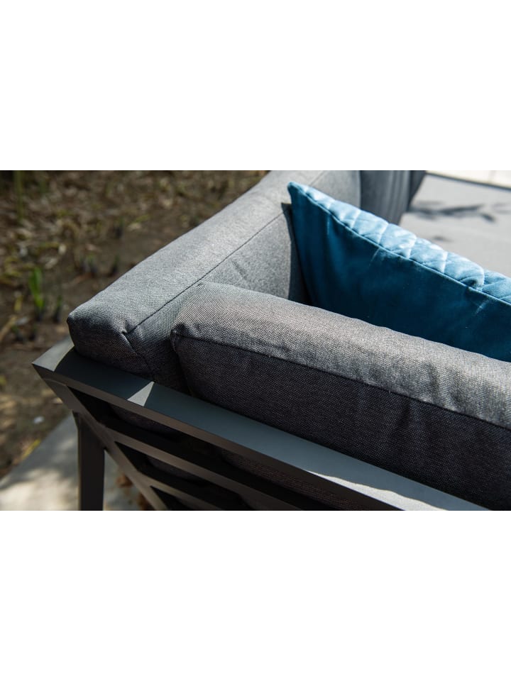 GMD Living Gartenmöbel Sitzgruppe Set WELLINGTON inkl. 1 Sitzbank in Farbe Schwarz günstig kaufen onesize