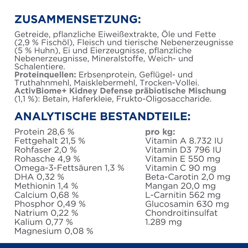 Hill's Nierendiät Hill's Prescription Diet k/d + Mobility Kidney + Joint Care 3 kg