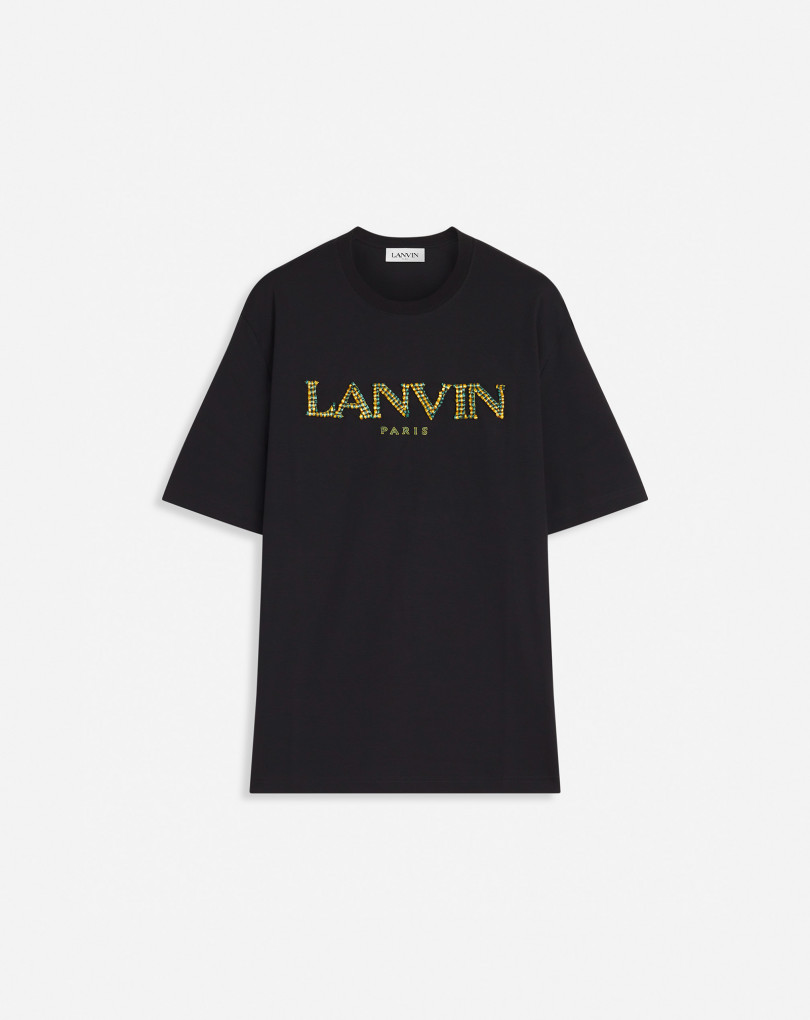 T-SHIRT CLASSIQUE BRODÉ RAPHIA LANVIN PARIS