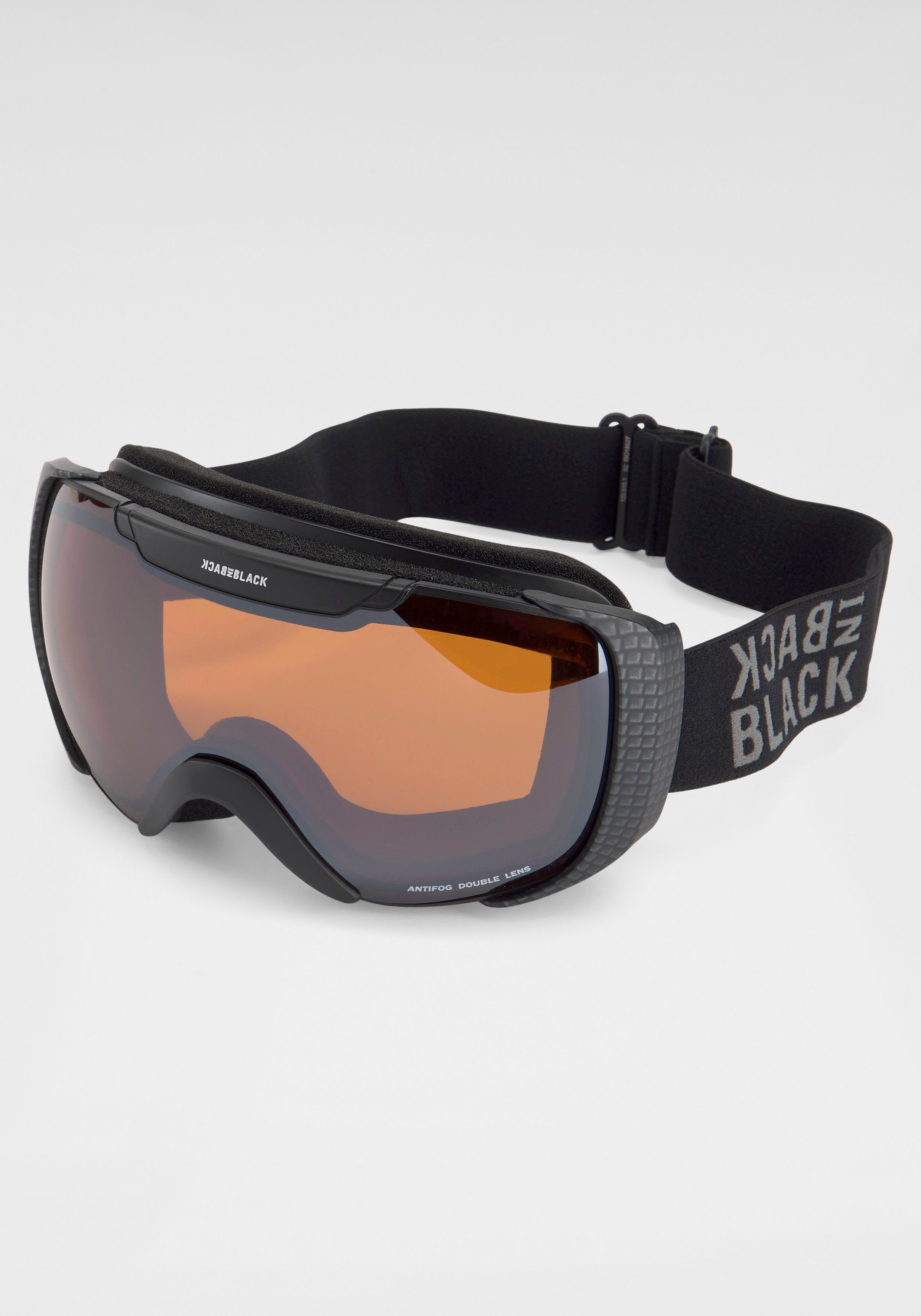 BACK IN BLACK Eyewear Skibrille, mit Logo auf dem Band