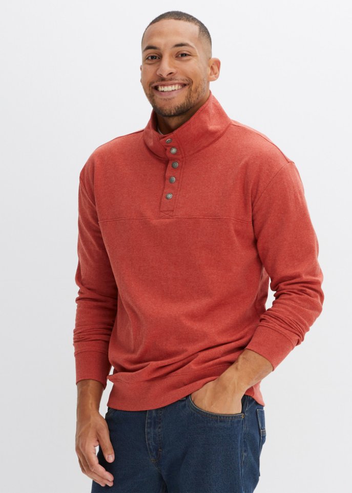 Sweatshirt mit recyceltem Polyester, Loose Fit