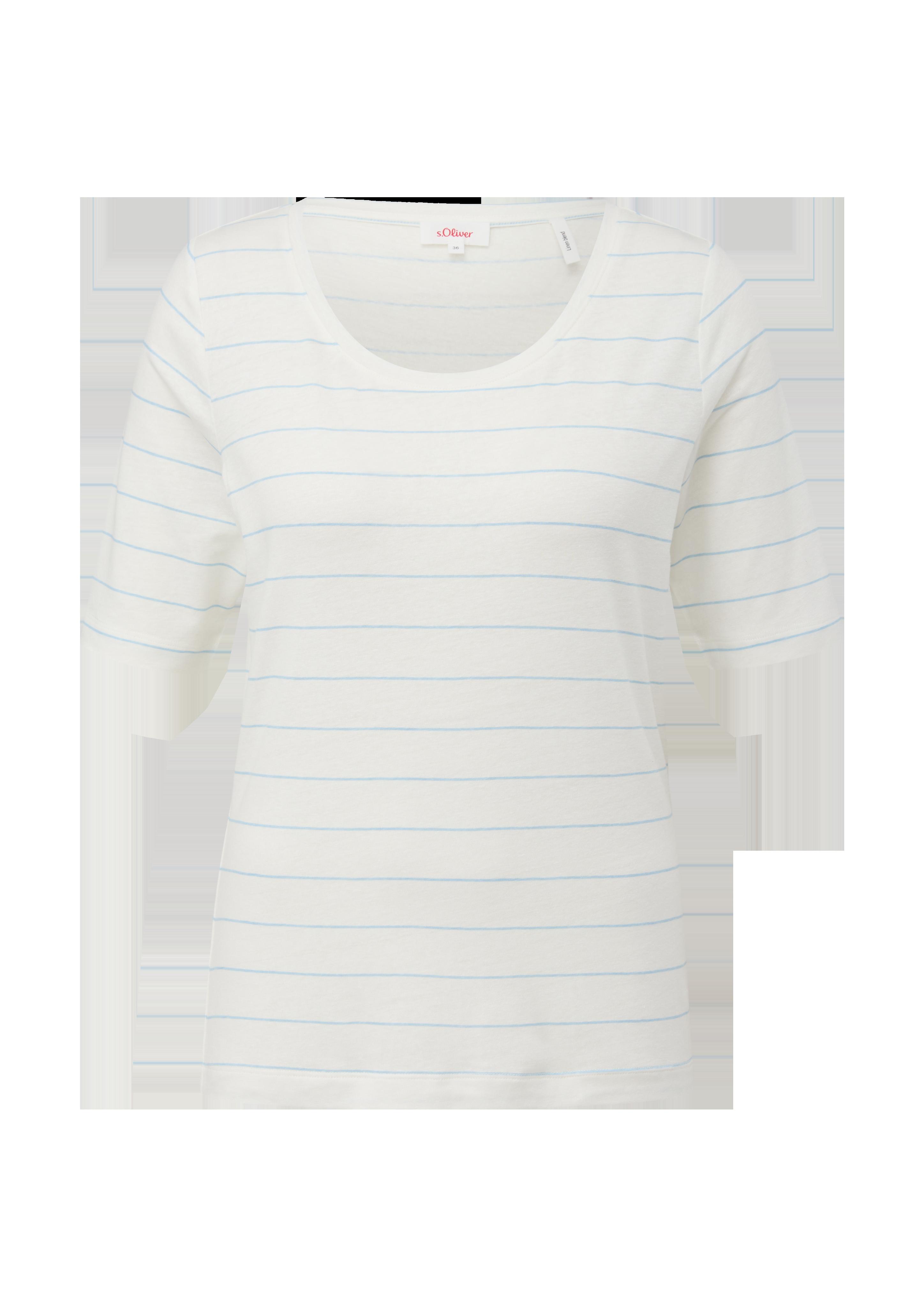 T-Shirt aus Viskosemix mit Leinen  2132318-50G3